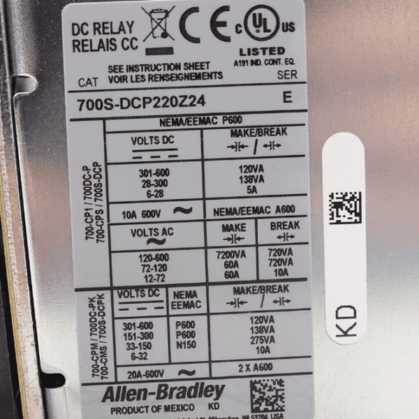 Allen Bradley 700S-DCP220Z24