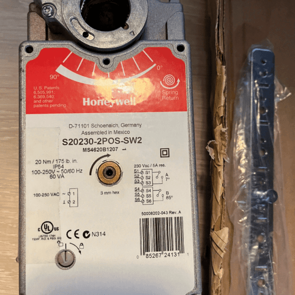 Honeywell S20230-2POS-SW2 электро привод воздушного клапана