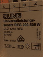 Jung 1215 REG усилитель диммера