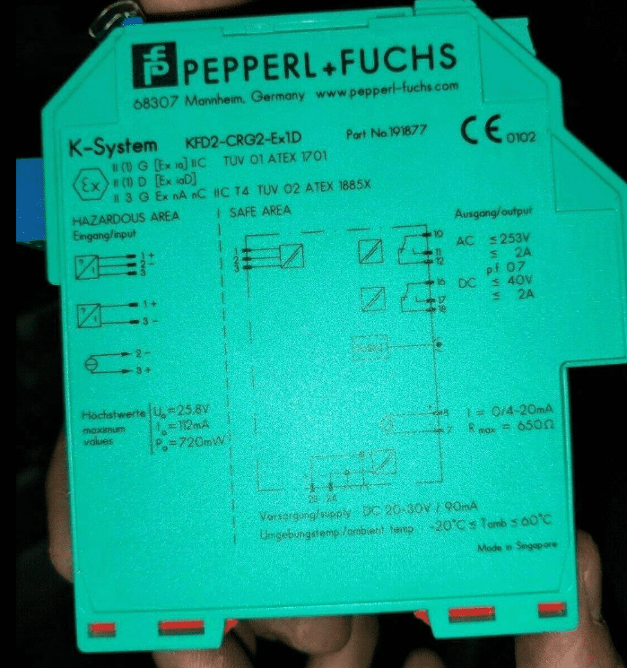 Pepperl+Fuchs KFD2-CRG2-Ex1D Pepperl+Fuchs KFD2-CRG2-Ex1D