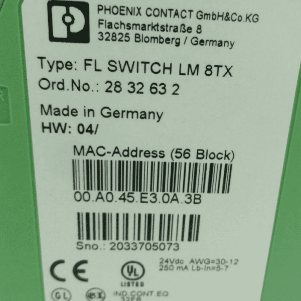 Phoenix Contact FL SWITCH LM 8TX 2832632
