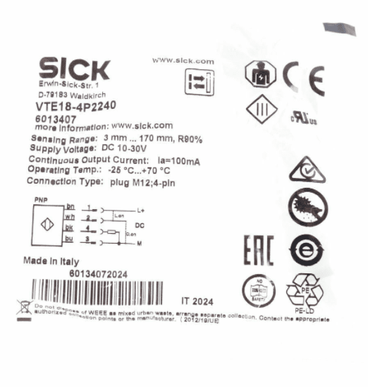 Sick VTE18-4P2240 6013407