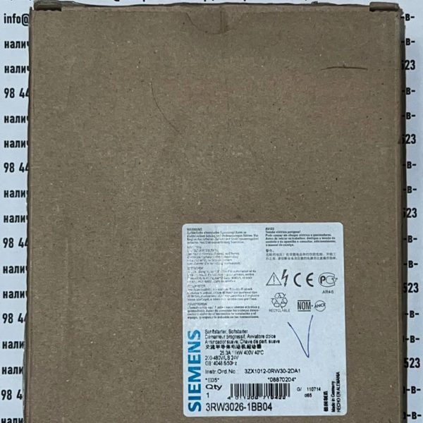 Siemens 3RW3026-1BB04
