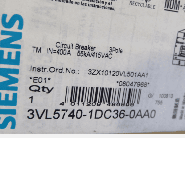 Siemens 3VL5740-1DC36-0AA0