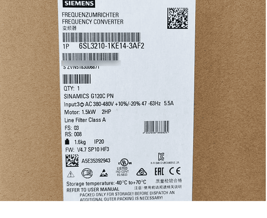 Siemens 6SL3210-1KE14-3AF2 Siemens 6SL3210-1KE14-3AF2