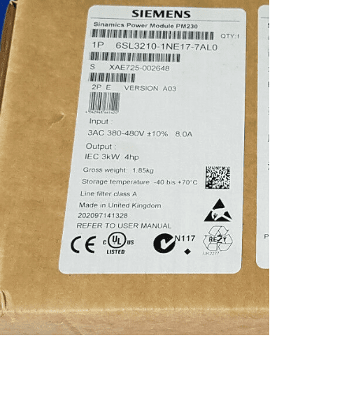 Siemens 6SL3210-1NE17-7AL0