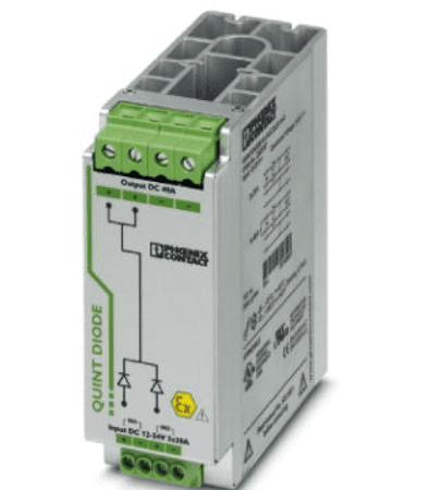 Диодный модуль для установки рейку Phoenix Contact QUINT-DIODE/12-24DC/2X20/1X40 2320157 - 40А
