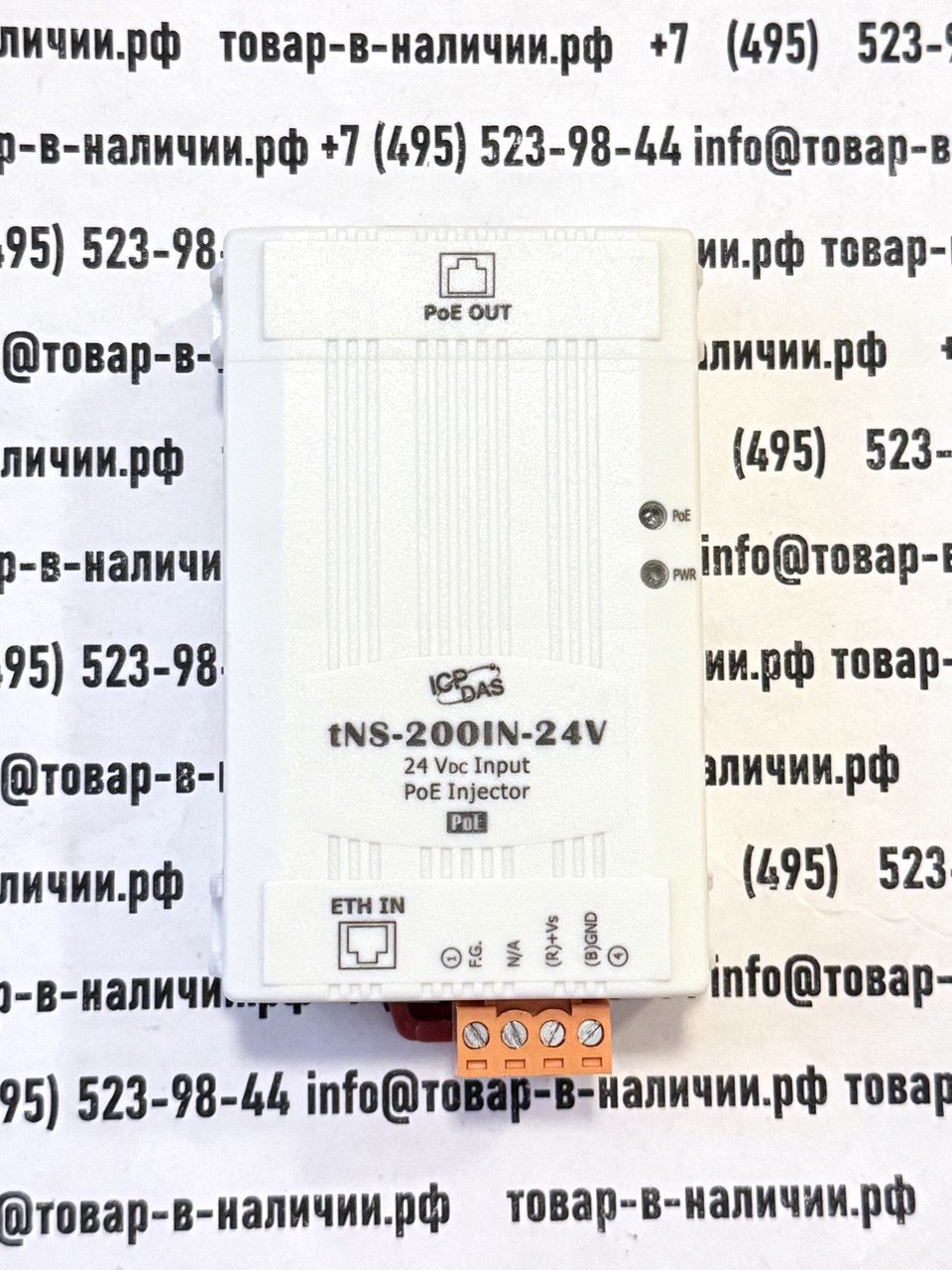 inzhektor-poe-icp-das-tns-200in-24v.jpg Инжектор PoE ICP DAS tNS-200IN-24V