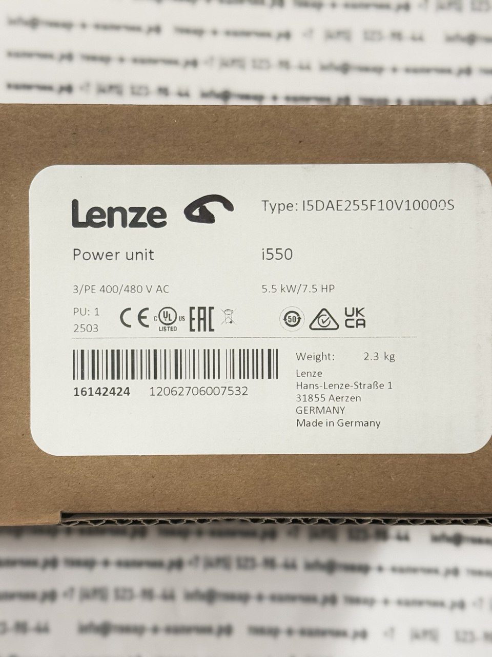 lenze-i550-i5dae255f10v10000s-5.5kw-16142424.jpg Lenze I550 i5DAE255F10V10000S 5.5KW 16142424